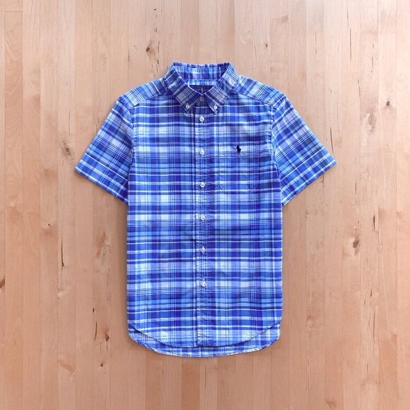 Ralph Lauren Short-Sleeve Button-Down Shirt Boys Medium - Picture 1 of 4